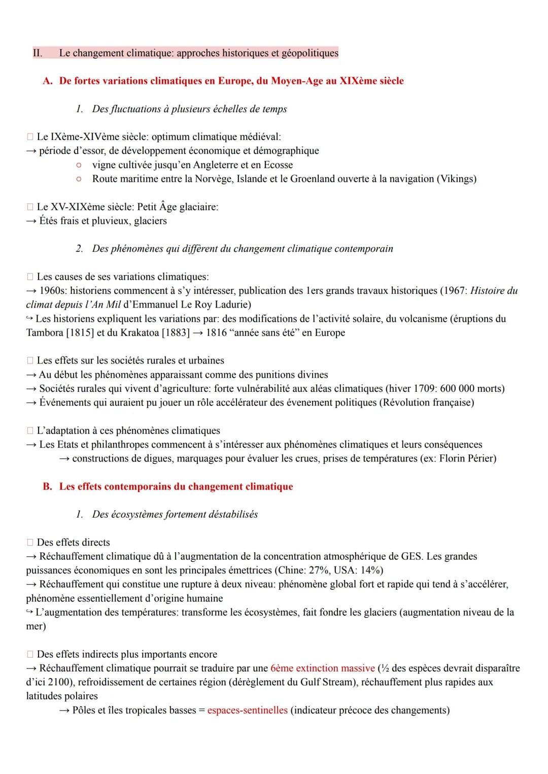 Theme 5: Lenvironnement entre exploitation et protection: un enjeu planétaire
I. Qu'est ce que l'environnement?
A. Un regard sur l'histoire 