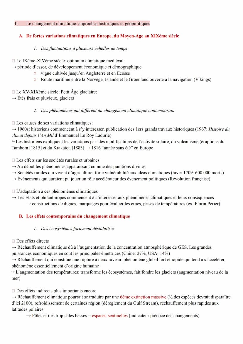 Theme 5: Lenvironnement entre exploitation et protection: un enjeu planétaire
I. Qu'est ce que l'environnement?
A. Un regard sur l'histoire 