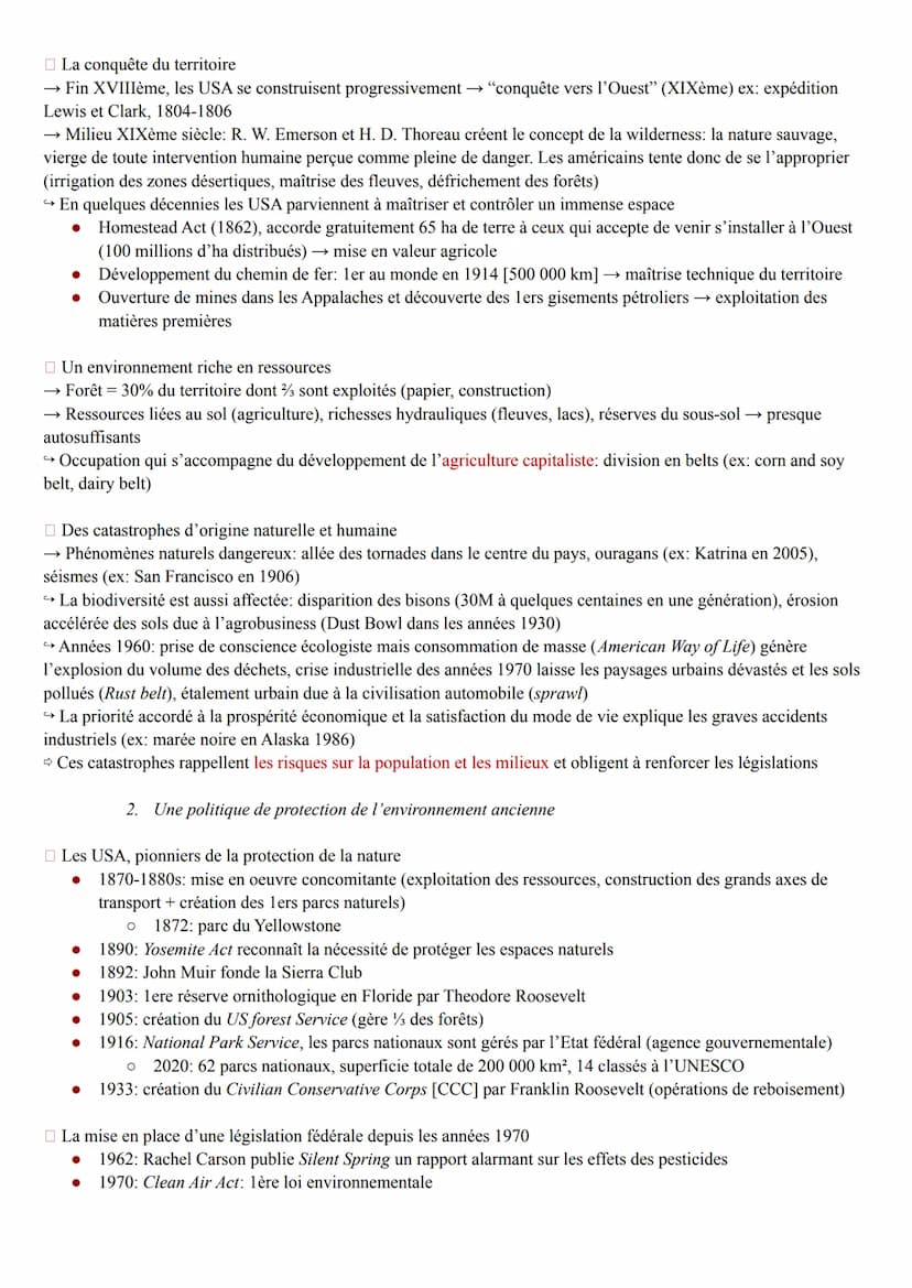 Theme 5: Lenvironnement entre exploitation et protection: un enjeu planétaire
I. Qu'est ce que l'environnement?
A. Un regard sur l'histoire 