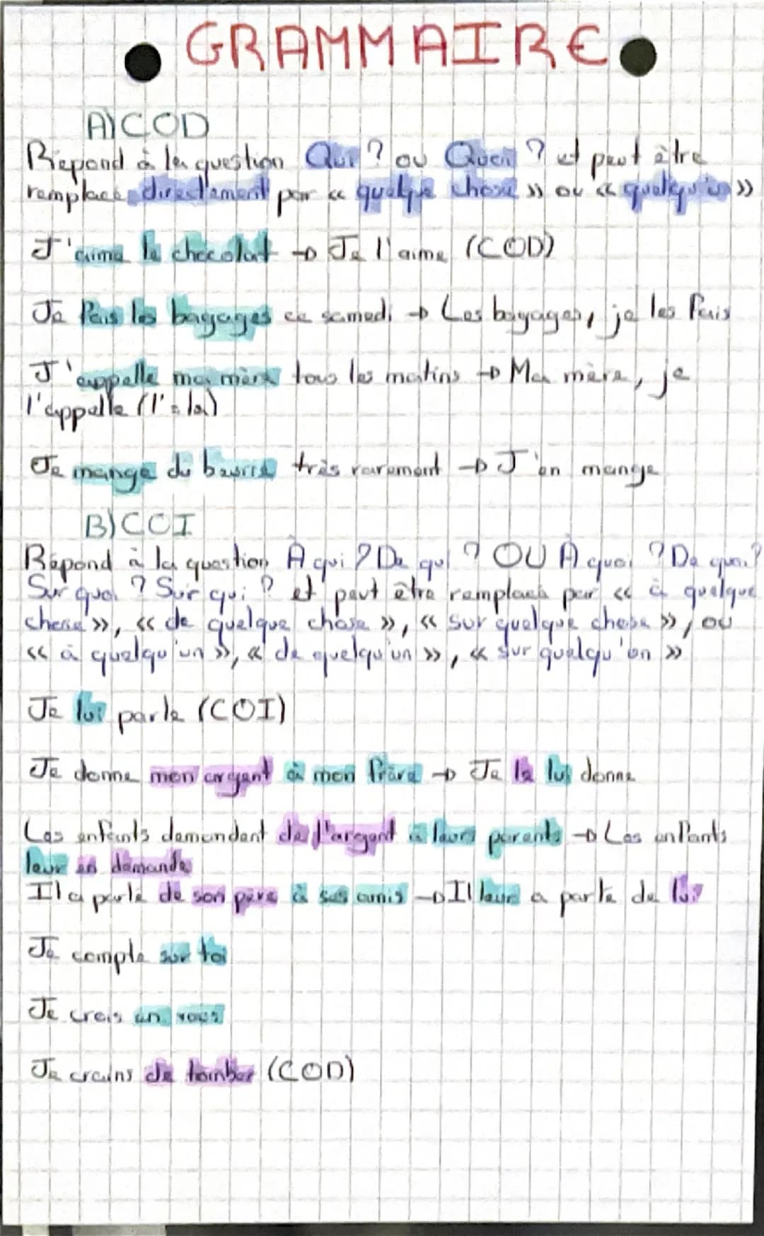 GRAMMAIRE.
I) Les expansions du nem
Ilyan seulement 2 fonctions possibles.
Las epitheter (adjectifs et propositions subordonnees
relativel
L