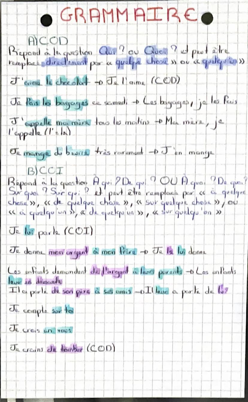 GRAMMAIRE.
I) Les expansions du nem
Ilyan seulement 2 fonctions possibles.
Las epitheter (adjectifs et propositions subordonnees
relativel
L