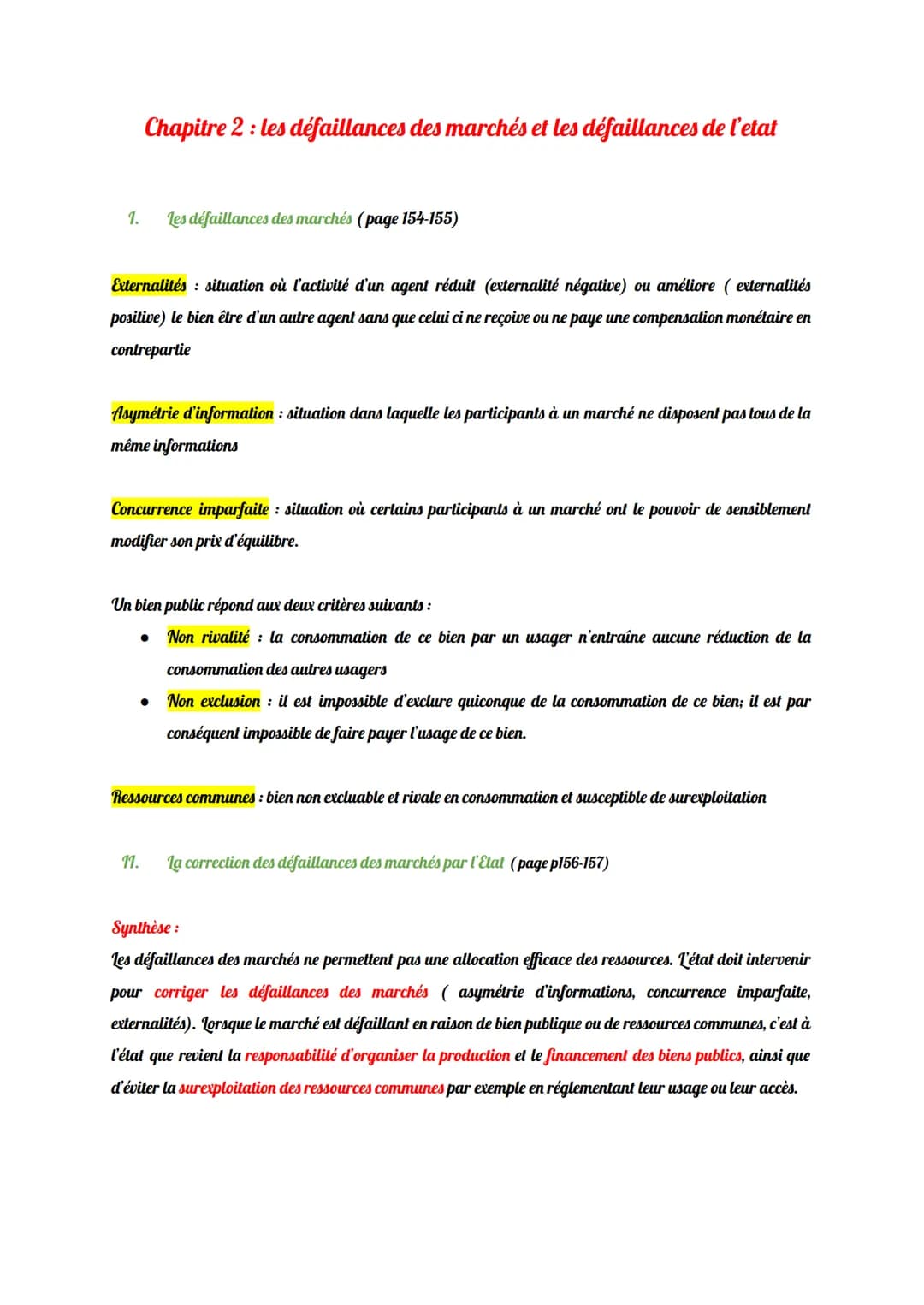 Thème 6 : Comment l'État peut-il intervenir dans l'économie
Chapitre 1: L'intervention de l'etat dans l'économie
1. les fonctions de l'etat 