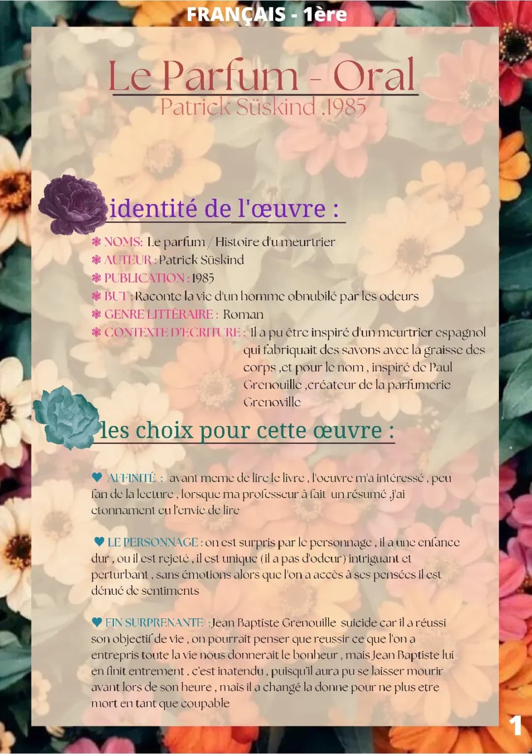 Analyse du livre Le Parfum de Patrick Süskind : Résumé, Morale, et Personnages