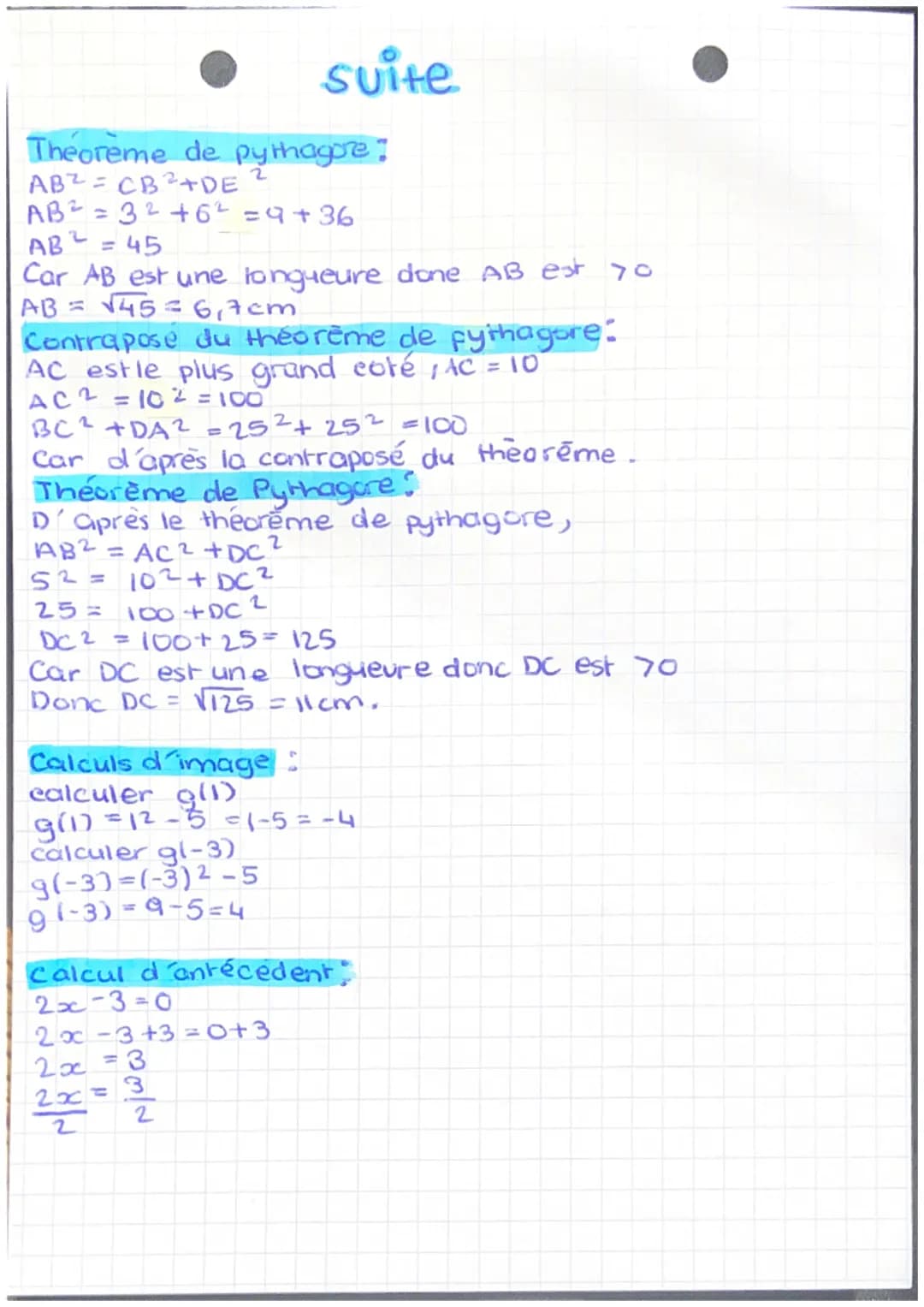 Thales:
AD 11 CB
Les droites AB et CD sont sécantes en
D'après le théorème de Thales
= AD
AE
EG
DE
EC
maths
BC
AE
183,6
EB
BC
BC= 5x3,6 = 4,