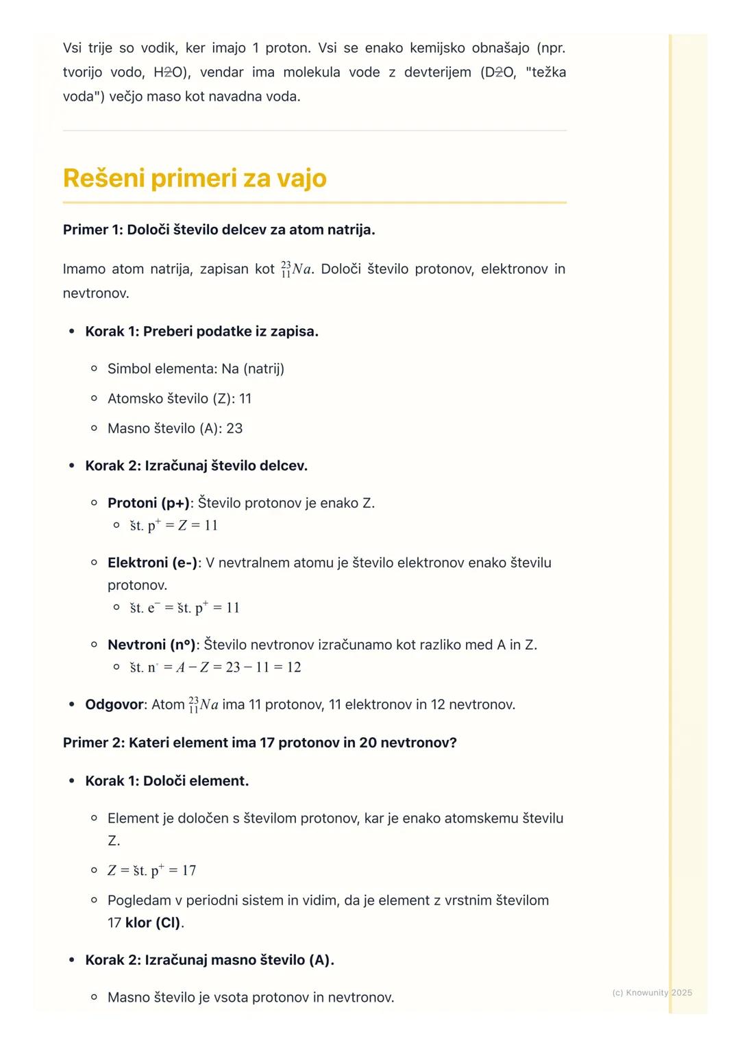 # Atomsko in masno število,
izotopi

Uvod in ponovitev

To poglavje je osnova za razumevanje zgradbe atoma. Naučili se bomo, kako iz
periodn