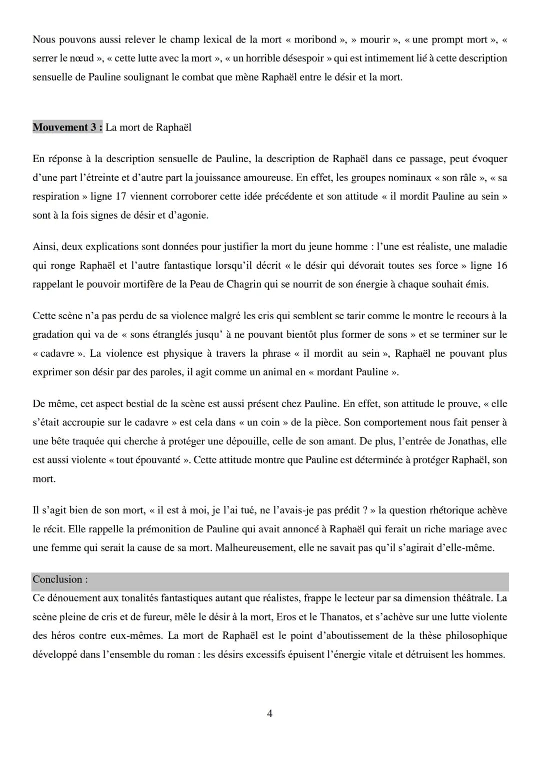 Objet d'étude ¾ : Le Roman et le récit du Moyen Âge au XXIe siècle
Honoré de Balzac, La Peau de chagrin / parcours : Les romans de l'énergie