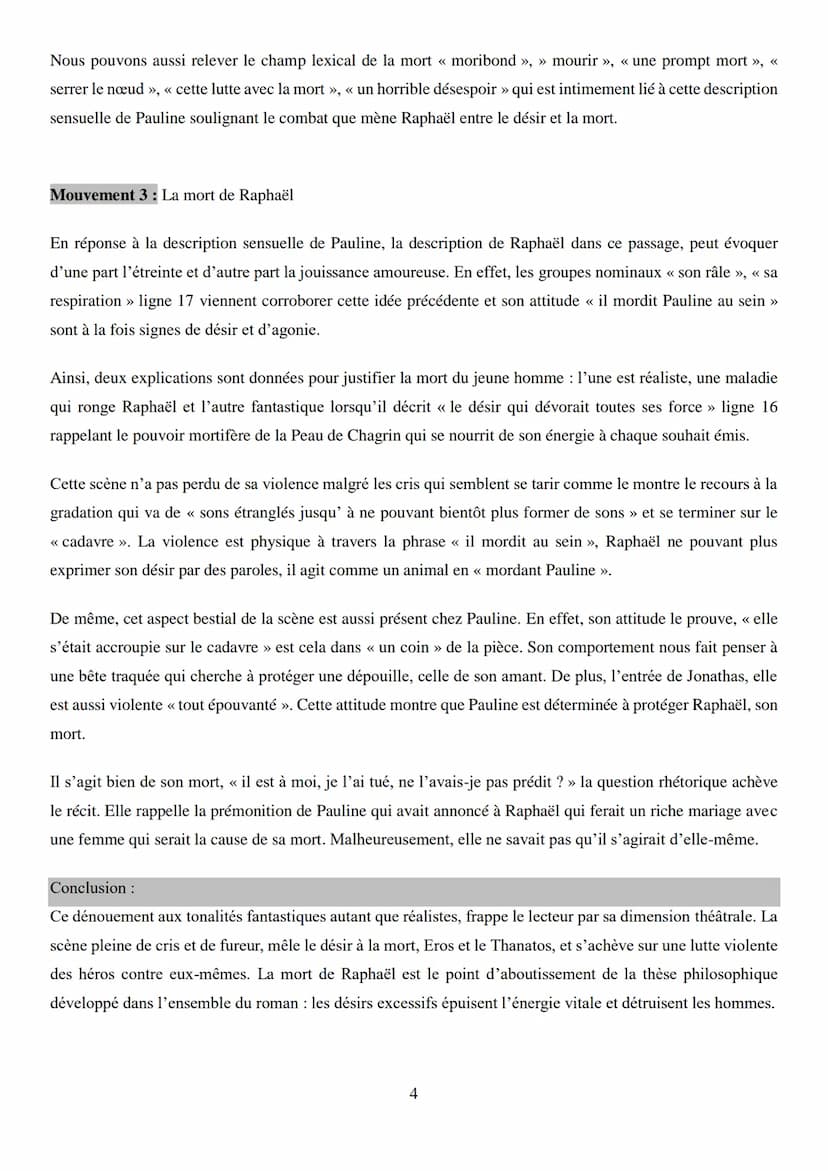 Objet d'étude ¾ : Le Roman et le récit du Moyen Âge au XXIe siècle
Honoré de Balzac, La Peau de chagrin / parcours : Les romans de l'énergie