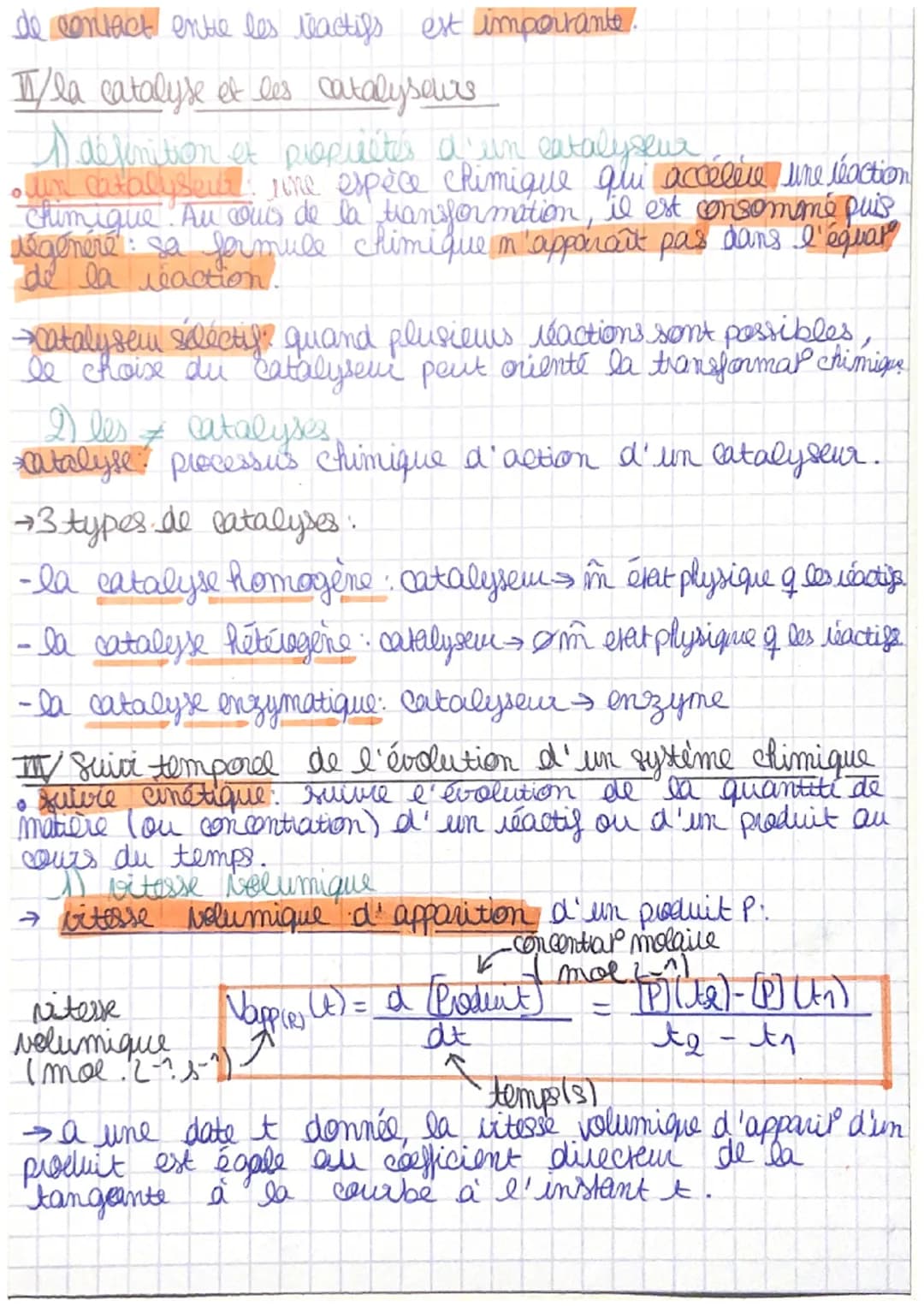 chap. 11)
Cinétique chimique.
is cinétique chimique étudier l'évolution des systèmes chimiques
dans le temps. Ces études sont cruciales, par