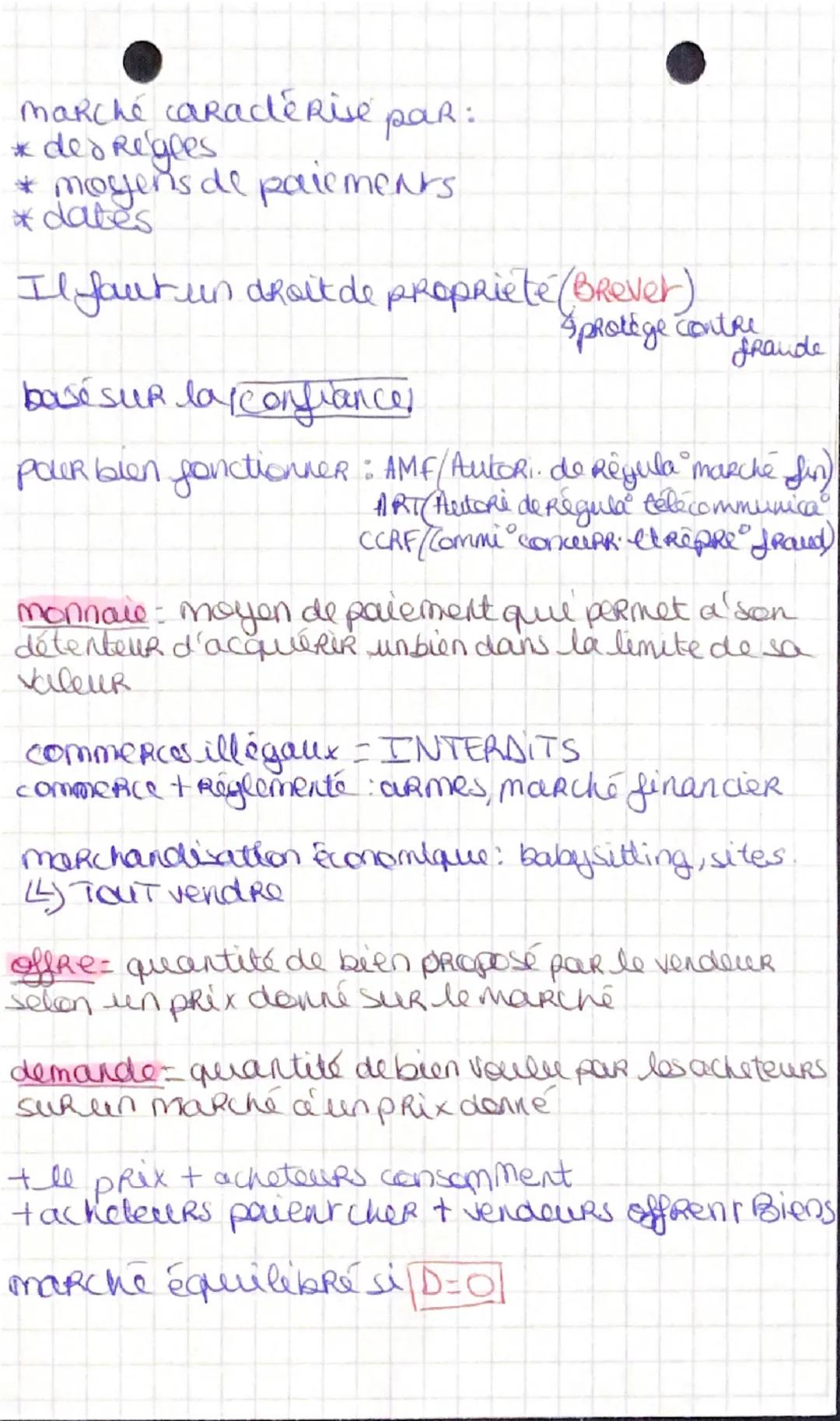 Comment un marché
concurrential fonctionne-t-il?
Marche => lieu
ficty
= création humaine
(institution)
Reel
→
Echanges Biens & Marchands
y s