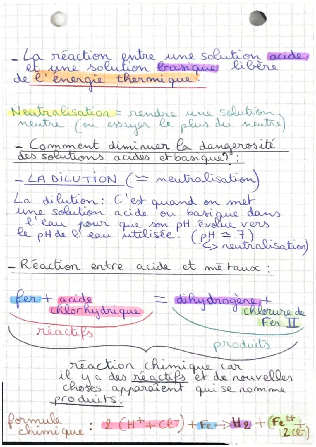Physique-Chimie

-LE PH ETLES IONS RESPONSABLES :
Solutions de plus Solutions Solutions de plus
en plus ACIDES NEUTRES en plus BASIQUES

PH

