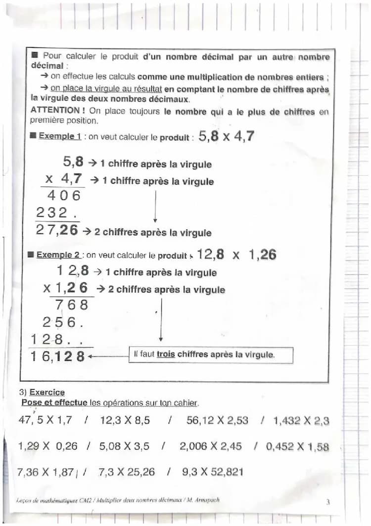 Know Multiplier un nombre décimal par un  autre nombre démarre thumbnail