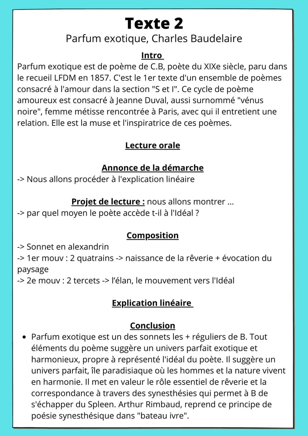 Explication linéaire
V1: prop sub, CCT: "quand"
V1-4 champs lex chaleur: "chaud", "feux d'un soleil" = climat favorable
V2: Connotatᵒ érotiq