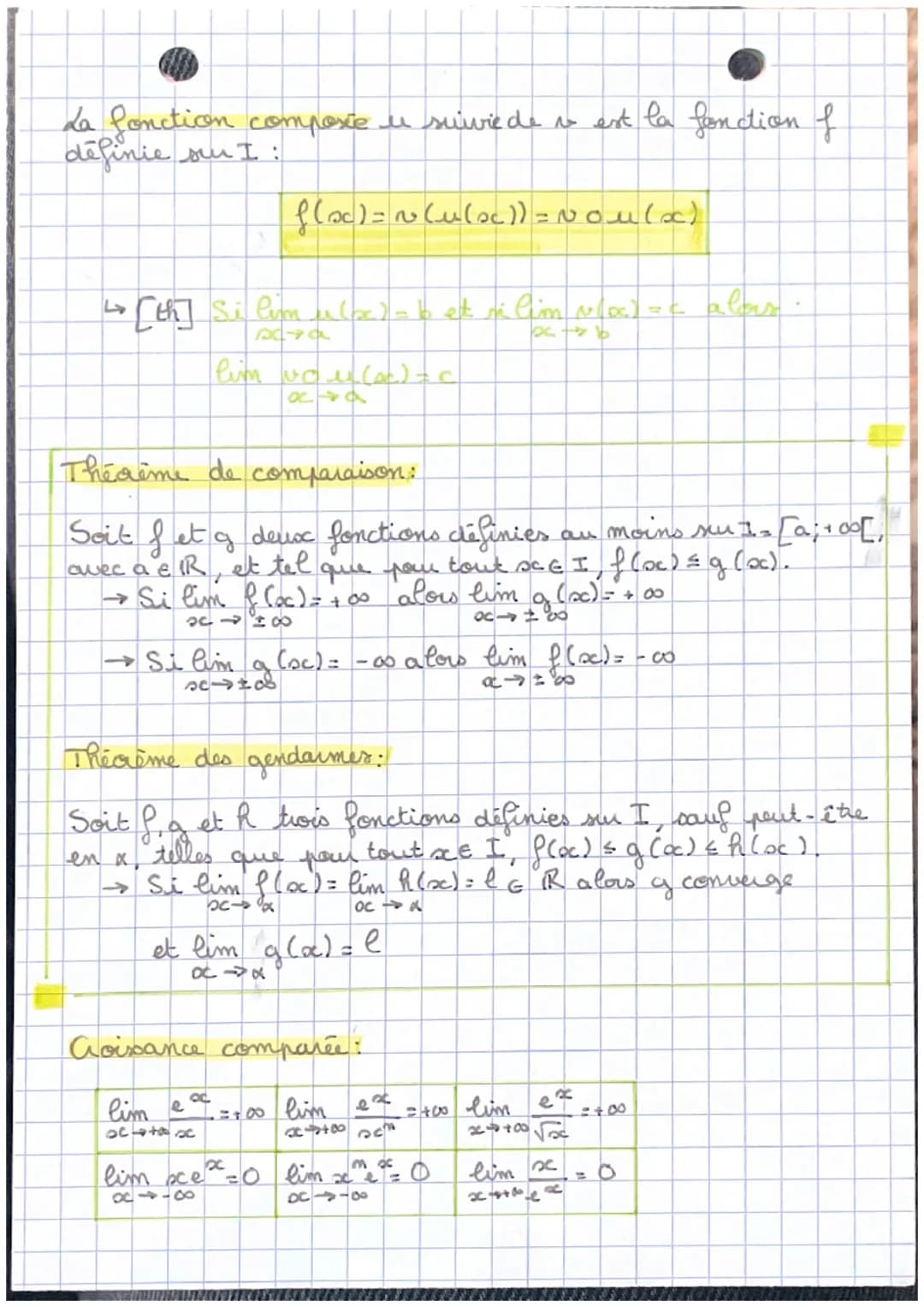 linclinominateur mulle him denominateup & mull
limites de fonction
• Si am floc) = L : asymptote horizontal d'eg y = en =00
Si lim P(oc) = +