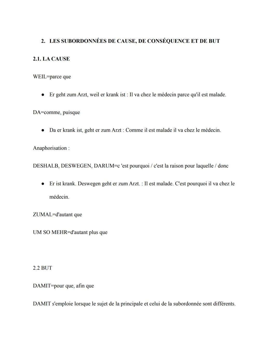 Allemand 1ère Général
●
1. LES SUBORDONNÉES TEMPORELLES
Conjonctions de subordination et autres
a) ALS = quand, lorsque
1.1 LA SIMULTANÉITÉ
