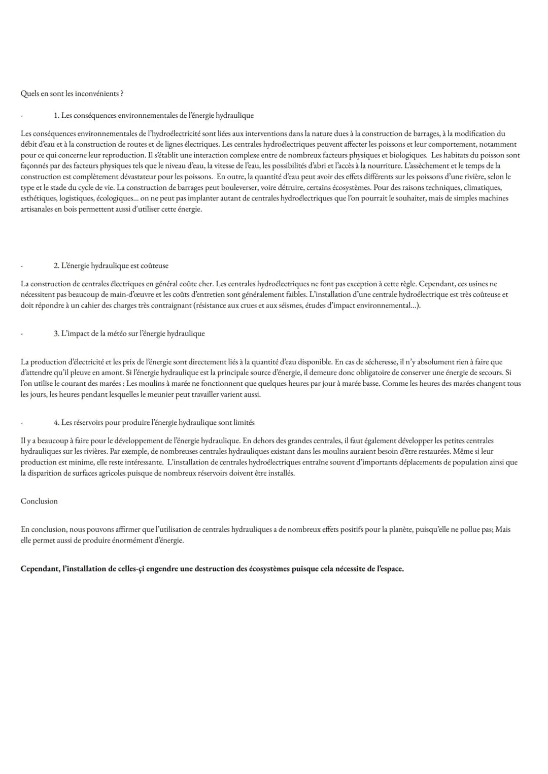 LES CENTRALES
HYDRAULIQUES
Avantages et inconvénients Voici notre exposé sur les centrales hydroélectriques.
Nous allons tout d'abord étudie