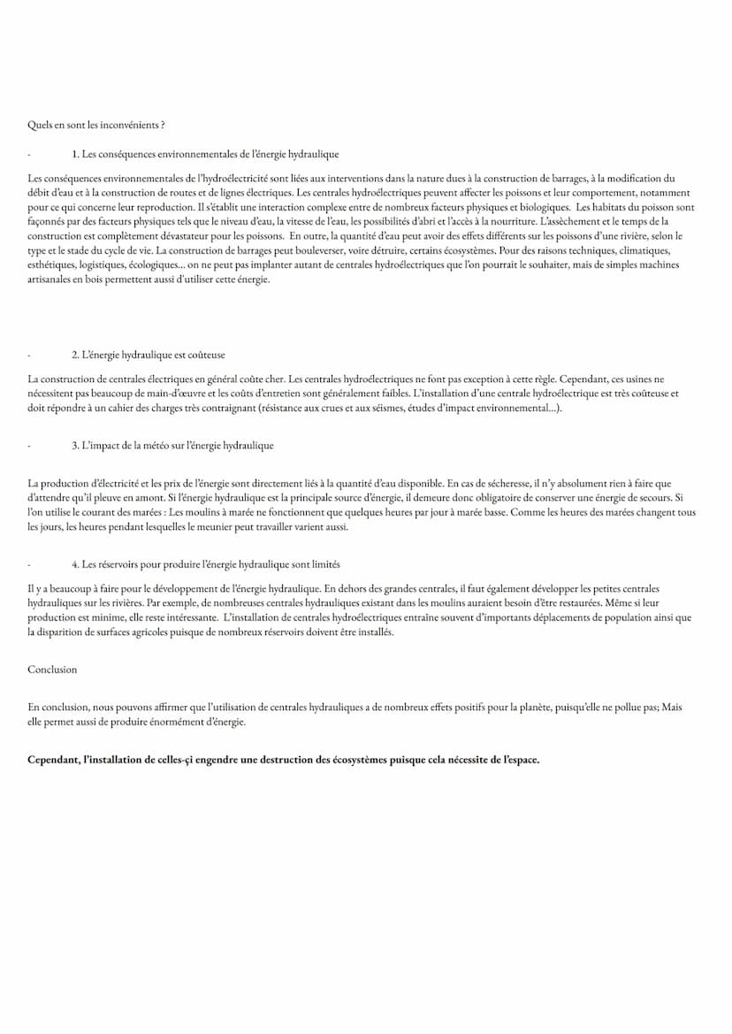 LES CENTRALES
HYDRAULIQUES
Avantages et inconvénients Voici notre exposé sur les centrales hydroélectriques.
Nous allons tout d'abord étudie