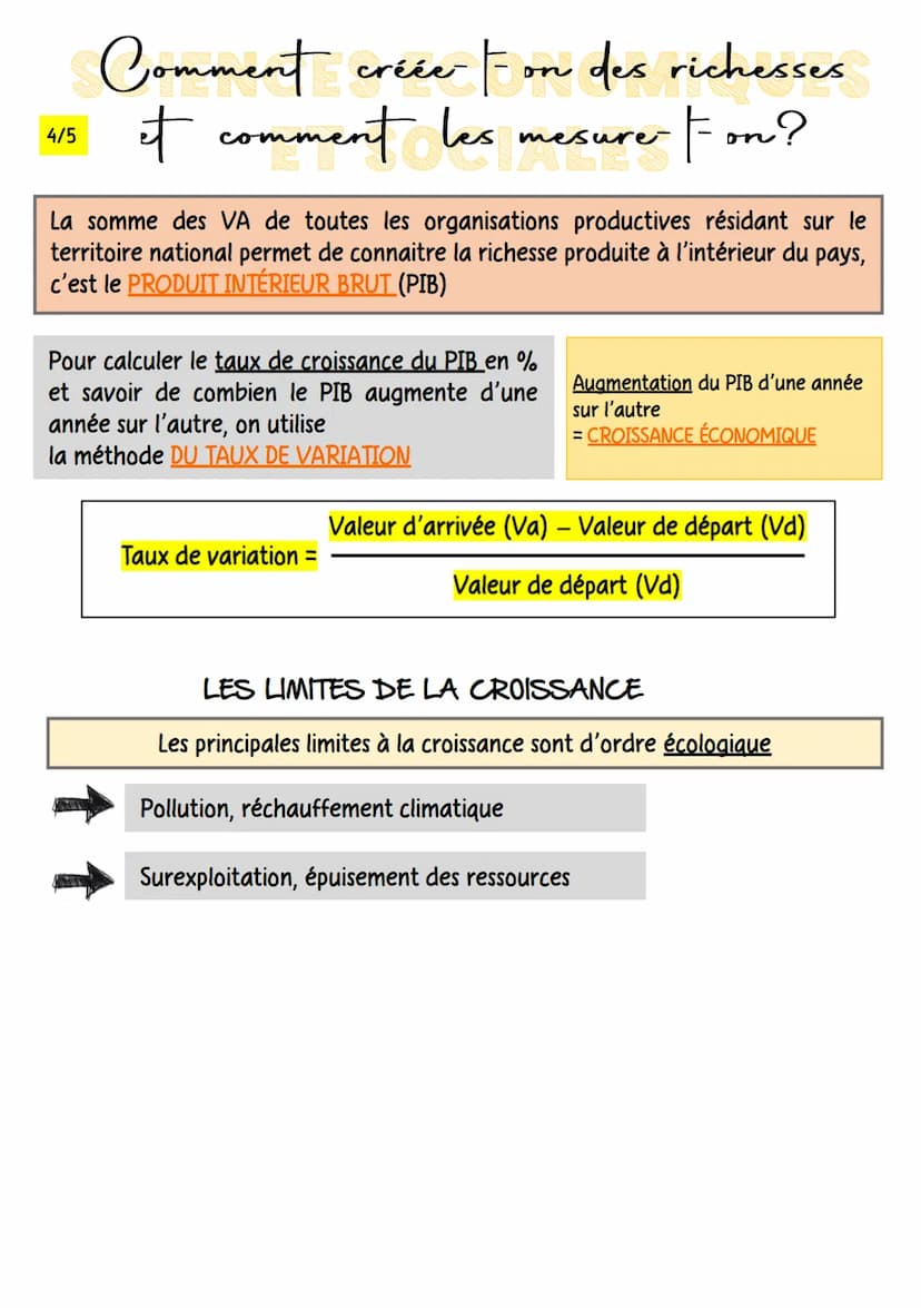 1/5
Comment créée Fon des richesses
it comment les mesure Fon?
La PRODUCTION correspond aux activités humaines qui consistent à créer des
bi
