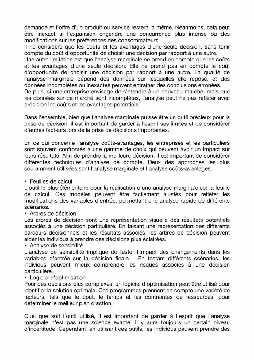 Grand Oral Maths
NB
coût marginal coût de la dernière unité produite; c'est le supplément de coût engendré
par une production supplémentaire