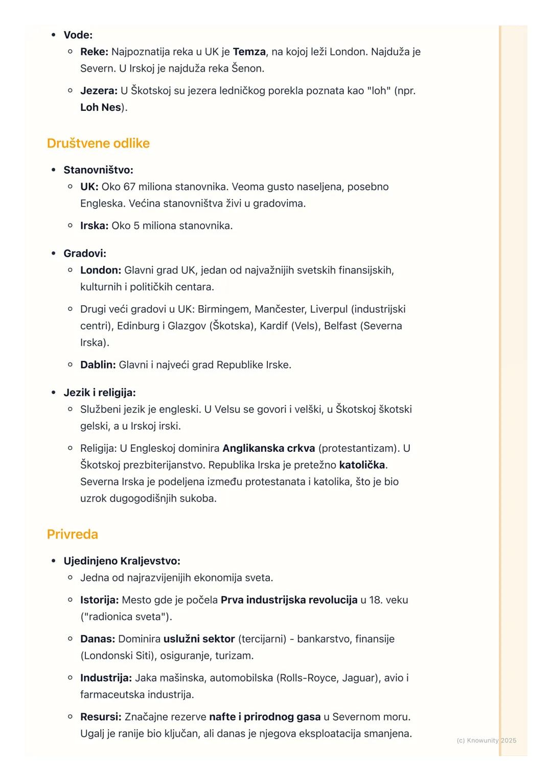 # Geografija Ujedinjenog
Kraljevstva i Irske

Uvodni pregled

Ujedinjeno Kraljevstvo i Irska su ostrvske države na krajnjem zapadu Evrope.
N