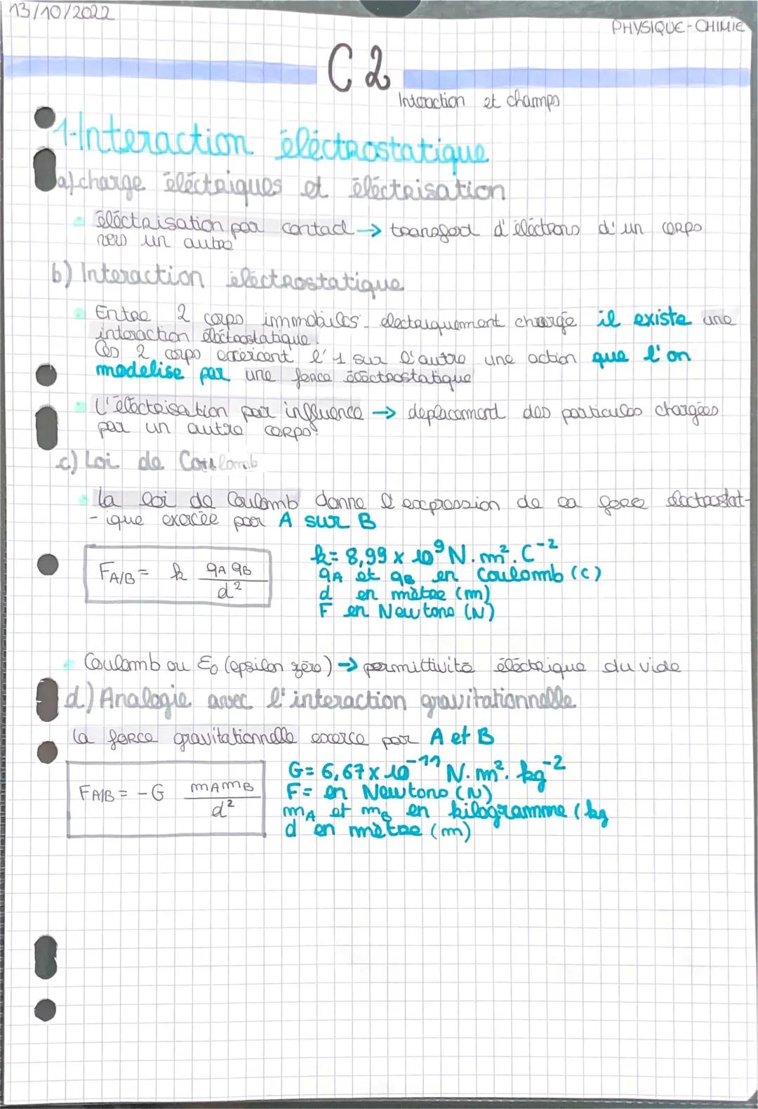 Découvre l'Interaction Électrostatique et l'Électrisation: Exercices et Définitions Amusants!