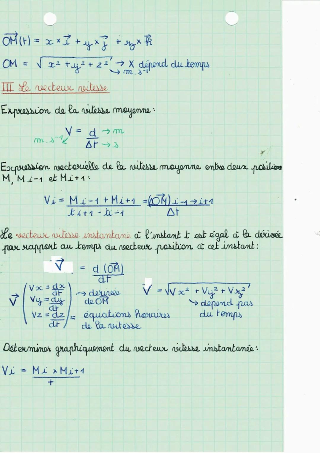 Chapitre 5: Description d'un
mouvement
I quelques rappels
Système: il s'agit d'un objet dont on étudie le mouvement
ou d'un objet étudié en 