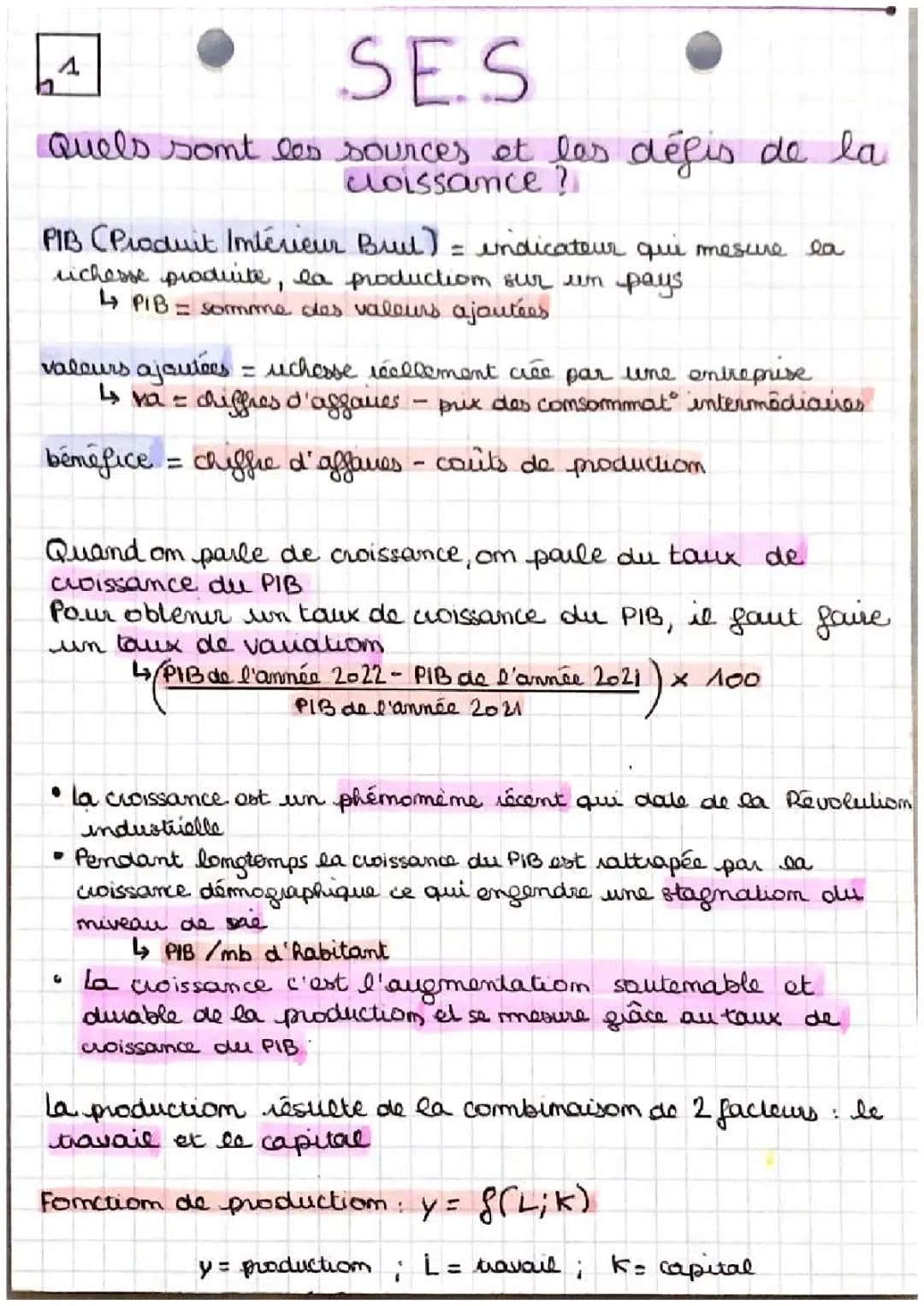 Quels sont les sources et les défis de la croissance ?