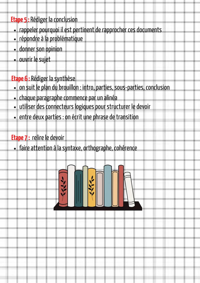 Etape 1: Lire le sujet et les documents
décortiquer le sujet et mettre au brouillon quelques idées en lien avec la
●
séquence à laquelle se 