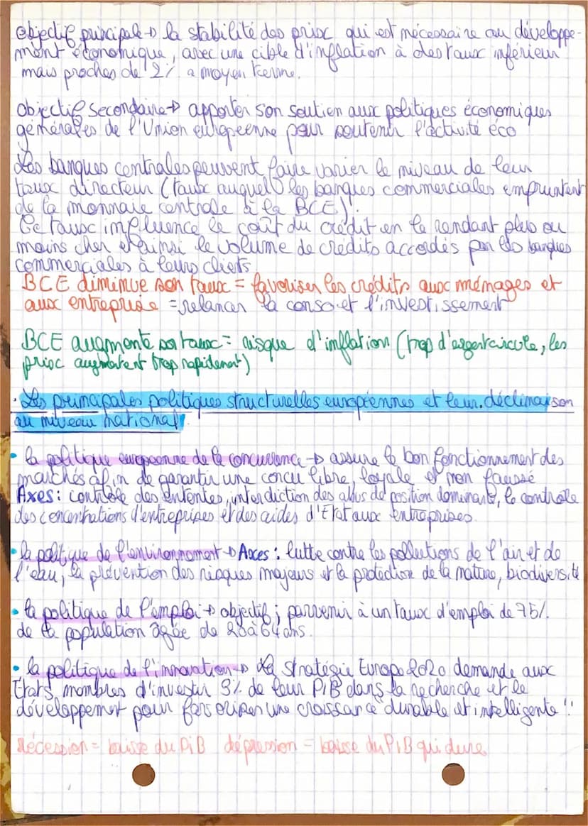 
<h2 id="lespolitiquesconomiques">Les politiques économiques</h2>
<p>La politique économique exprime les choix et les modalités d'action mis