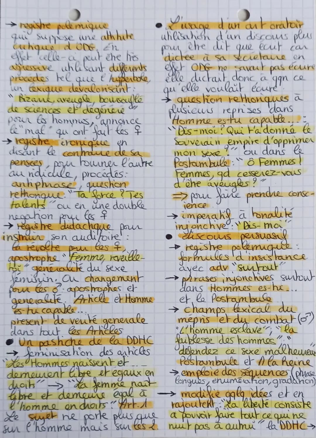 La littérature d'idées)
La déclaration des droits de la femme et de la citoyenne
Olympe de Gouges.
Presentation de l'auteur:
Marie Gouze (17