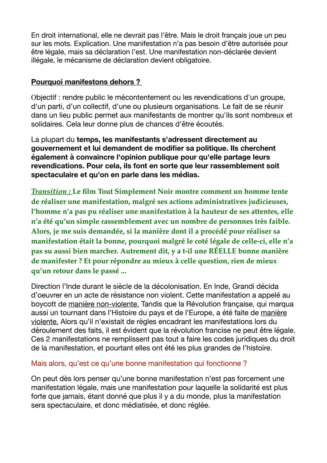 GRAND ORAL SES: l'engagement
politique
Y a-t-il une bonne manière de manifester ?
INTRODUCTION:
<< La liberté n'est pas l'absence d'engageme