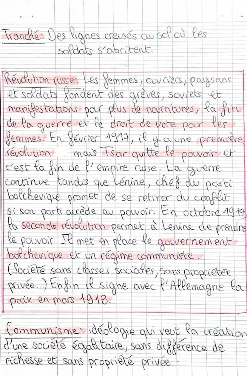 
<h2 id="rsumdelhistoire3me">Résumé de l'histoire 3ème</h2>
<p>La Première Guerre mondiale, également connue sous le nom de la Grande Guerre