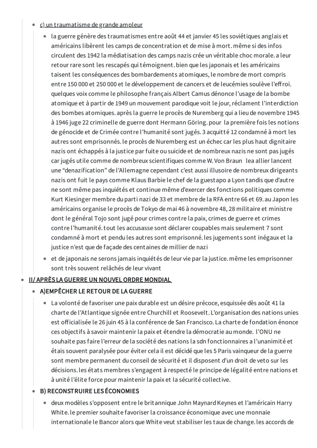 LA FIN DE LA SECONDE GUERRE MONDIALE ET LES DÉBUTS D'UN
NOUVEL ORDRE MONDIALE
• INTRODUCTION
• En 1945, les capitulations de l'Allemagne et 