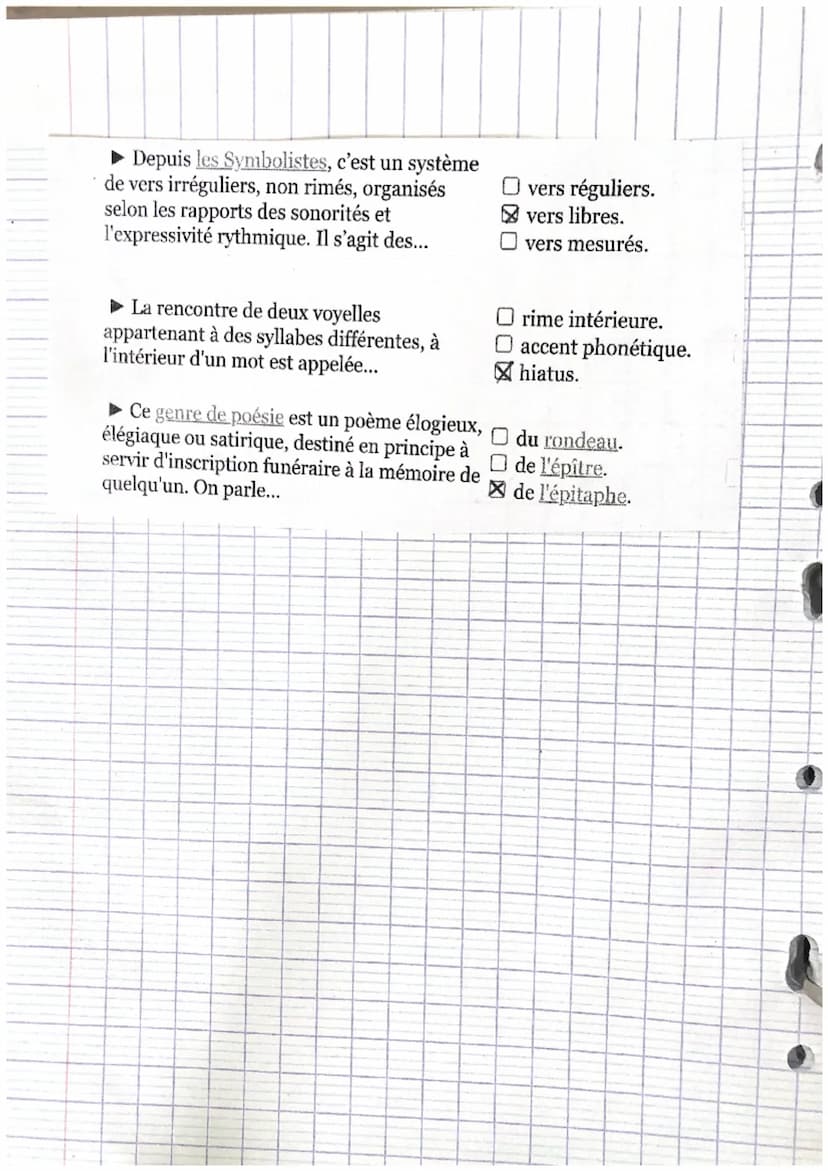 LA VERSIFICATION
a. La métrique :
Pour mesurer la longueur du vers, on compte de syllabes prononcées -le mètre- en
tenant compte de trois pa