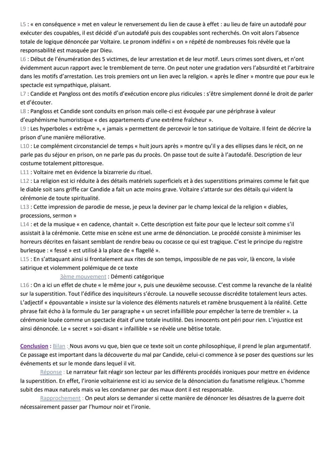 Objet d'étude : La littérature d'idées du XVIe au XVIIIe siècle
Parcours Rire et savoir
9- Chapitre 6: Comment on fit un bel auto-da-fé pour