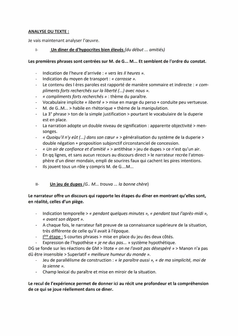 Fiche de révision n°9:
Antoine-François Prévost, Manon Lescaut, Le diner de dupes
INTRODUCTION :
Bonjour, M., aujourd'hui je vais vous prése