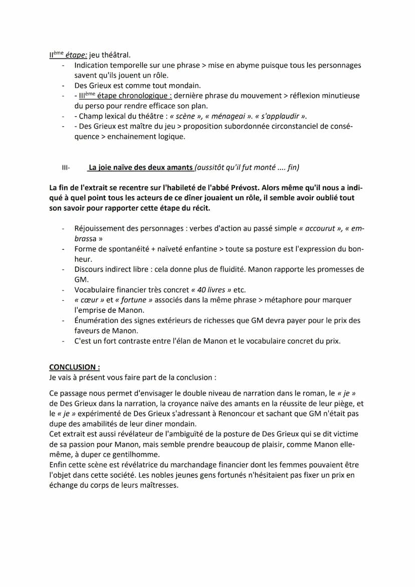 Fiche de révision n°9:
Antoine-François Prévost, Manon Lescaut, Le diner de dupes
INTRODUCTION :
Bonjour, M., aujourd'hui je vais vous prése