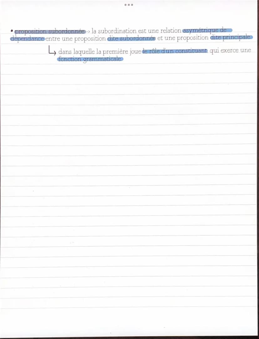 -français
:
PHRASE COMPLEXE
une phrase complexe est composee de plusieurs verbes conjugués et plusieurs propositions
PROPOSITIONS
une propos