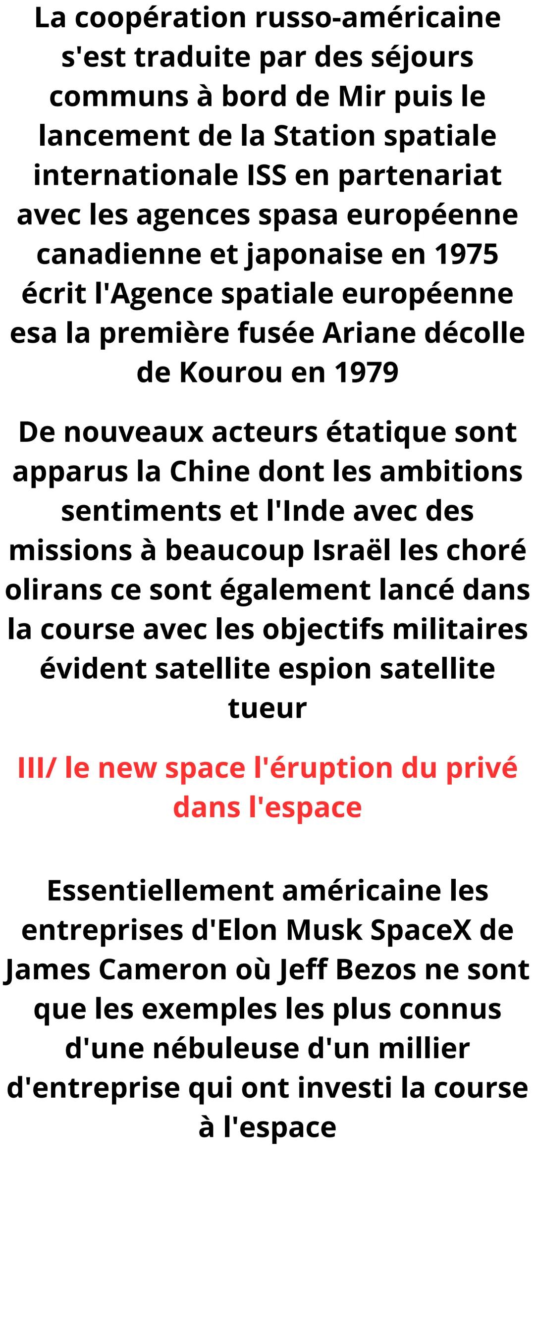 װװװװװד nnnnnn ח
| || || || ||
|| ||
i
i||||||||||
|| || || J'
La course à l'espace
En bref : la course à l'espace est
d'abord le fruit de la