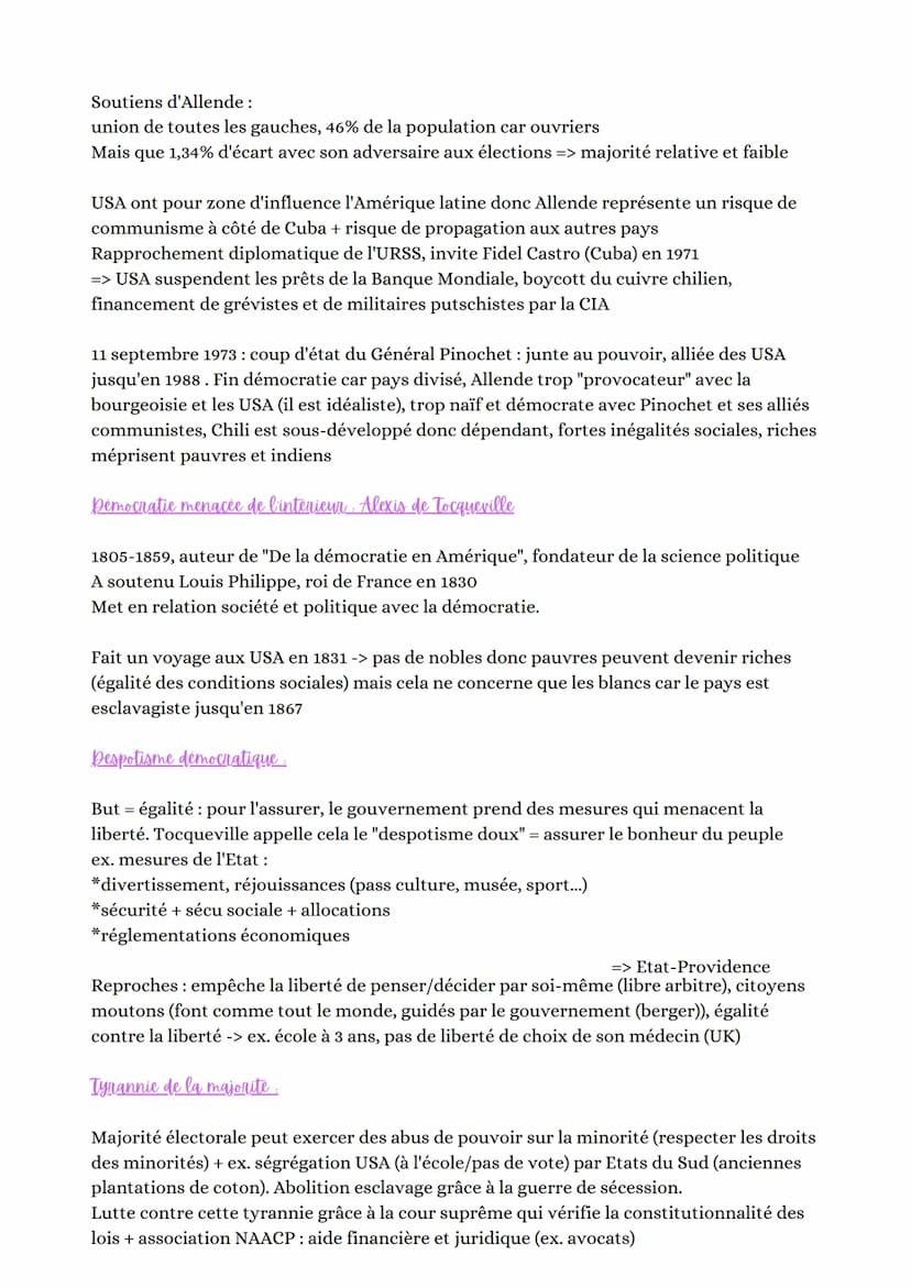 Hggsp: Avancées et reculs de la démocratie
2 avancées Espagne et Portugal:
Portugal: dictature d'extrême droite de 1926 à 1974, valorisation
