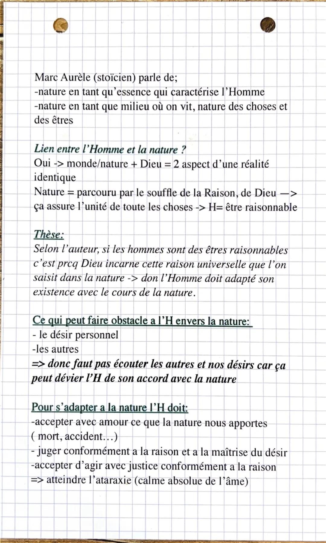# La nature/culture
Philosophie

Définition :
il existe 3 sens pour définir la nature

- La nature: Milieu où vit l'Homme + tout ce qui et
q