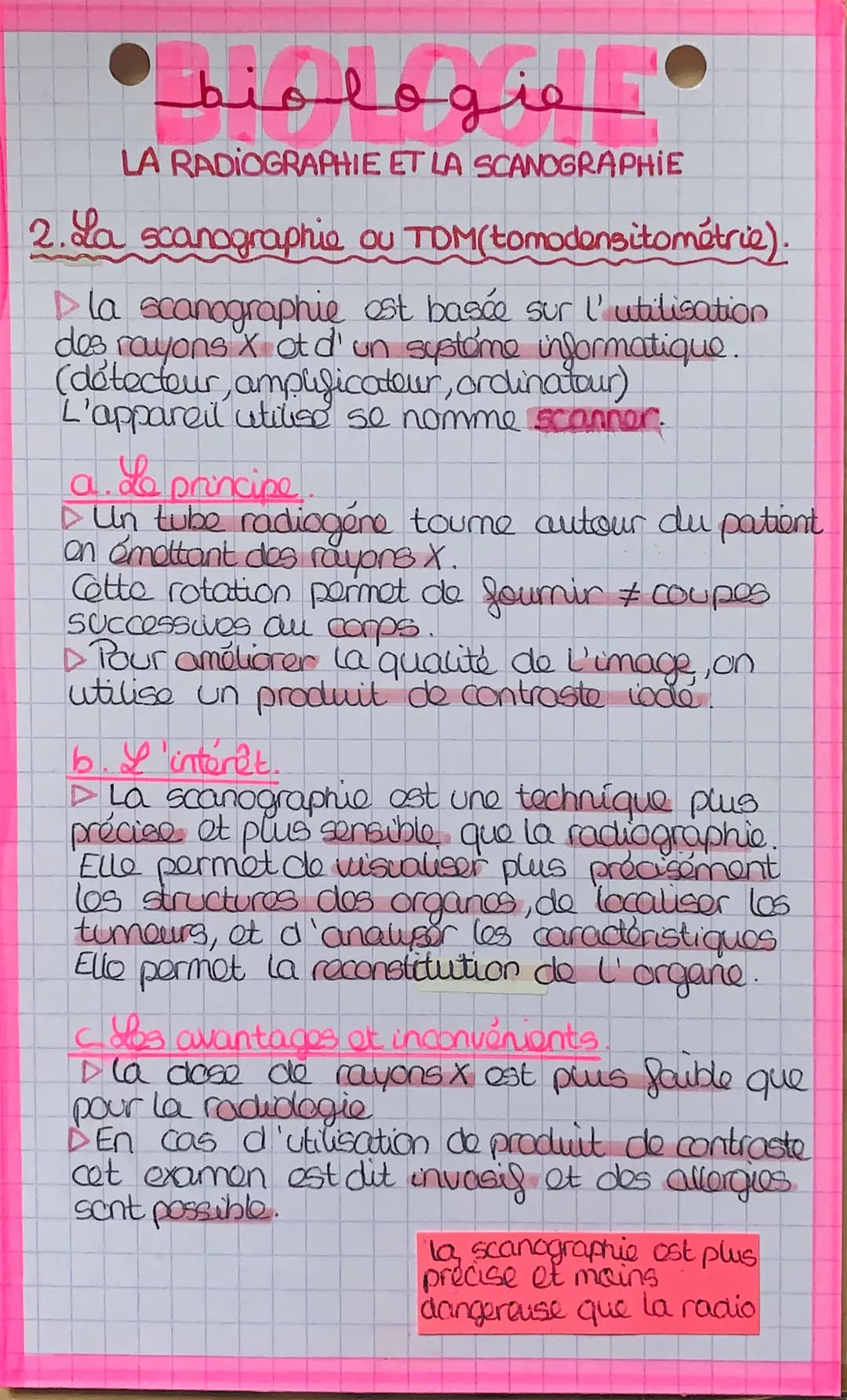 المنهملمنط•
LA RADIOGRAPHIE ET LA SCANOGRAPHIE
La radiographie et la scanographie sont doux
techniques d'imagerie médicale basée sur l'uti-
