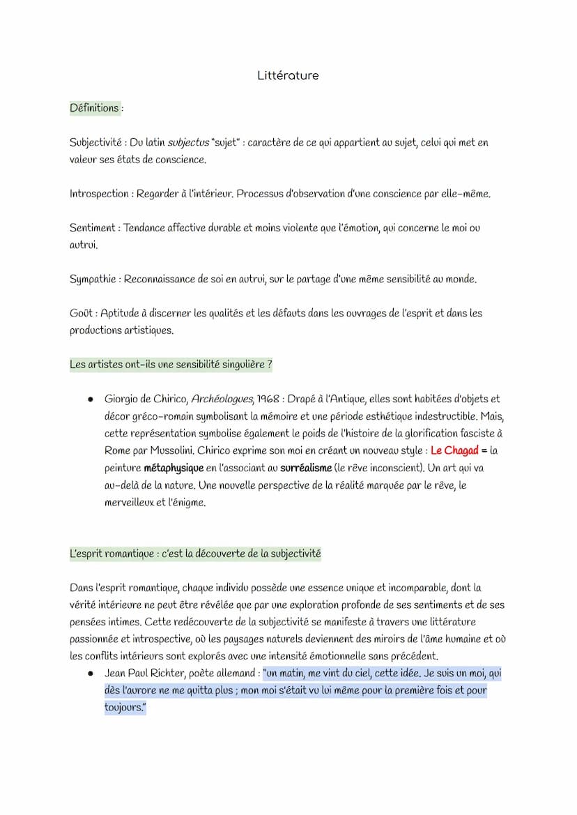 Les expressions de la sensibilité
Philosophie
Définitions:
Sensibilité :
•
propriété d'un être vivant, d'un organe, à réagir d'une façon adé