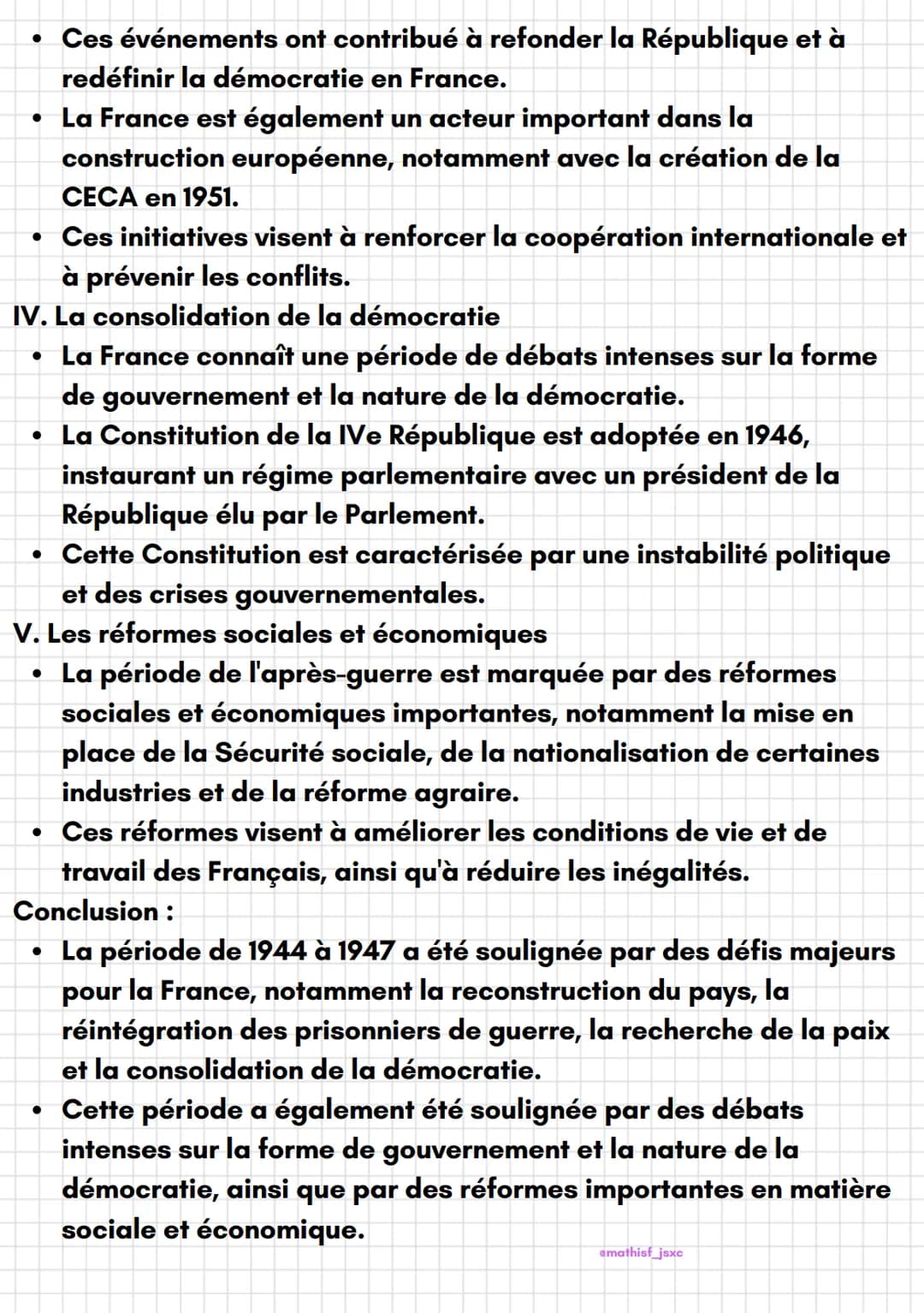 emathist_jsxc
Histoire
1944-1947: refondé la république, redéfinir la démocratie
Introduction :
Après la Seconde Guerre mondiale, la France 