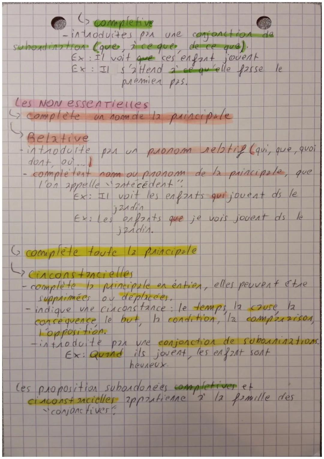 سمره
Ofransd
Les propositions.
Une phazse complexe comporte pls. verber
conjuges, elle est done constituée de pls.
propositions
Elles peuven