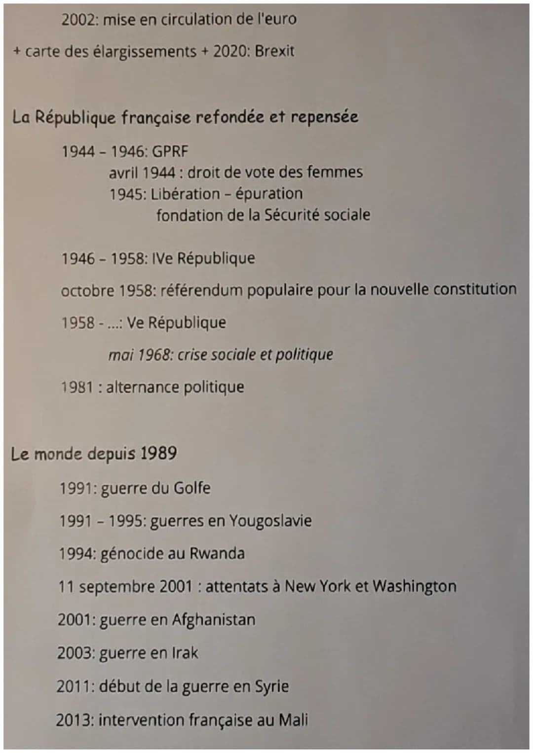 1914-1918: Première Guerre mondiale:
Histoire - Repères brevet 3e
28 juin 1914: assassinat de l'héritier du trône d'Autriche-Hongrie
Aout 19