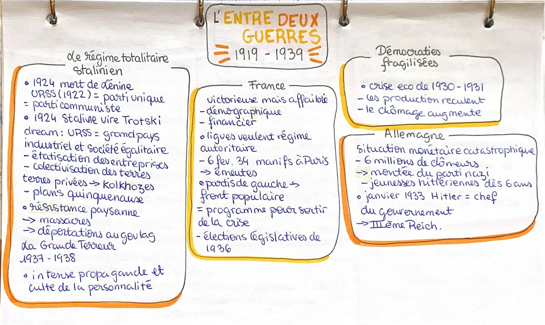 de régime totalitaire
Stalinien
• 1924 mort de dénine
URSS (1922) parti unique
= parti communiste
• 1924 Staline vire Trotski
dream: URSS = 