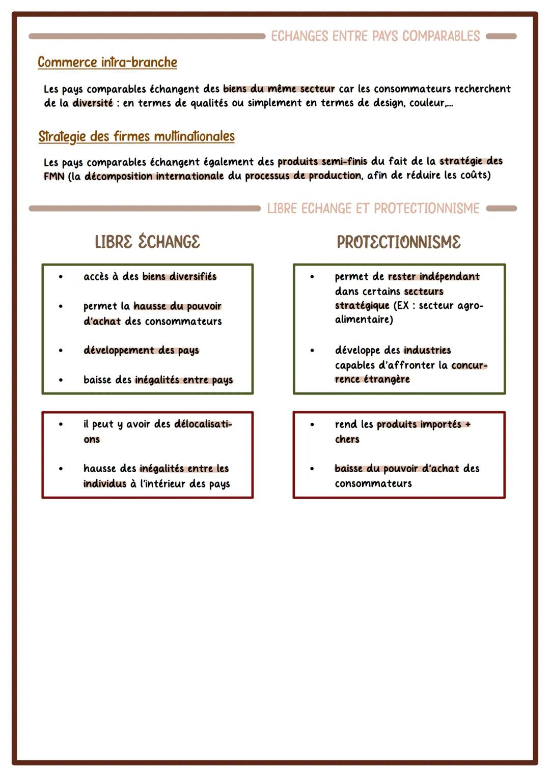 # COMMERCE INTERNATIONAL

Ensemble des échanges commerciaux entre pays.
importations et exportations

exportations - importations = solde de
