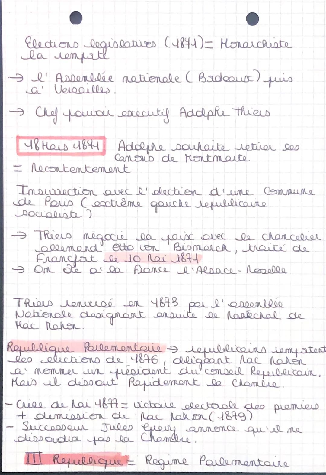 histoire
La Mise en coure du piget
Republicain
4/09/70 4875
24
4879
4/09/4870 → proclamation 3 e Republique
4875 lois constitutionnelles ada