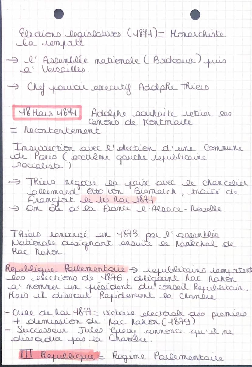 histoire
La Mise en coure du piget
Republicain
4/09/70 4875
24
4879
4/09/4870 → proclamation 3 e Republique
4875 lois constitutionnelles ada