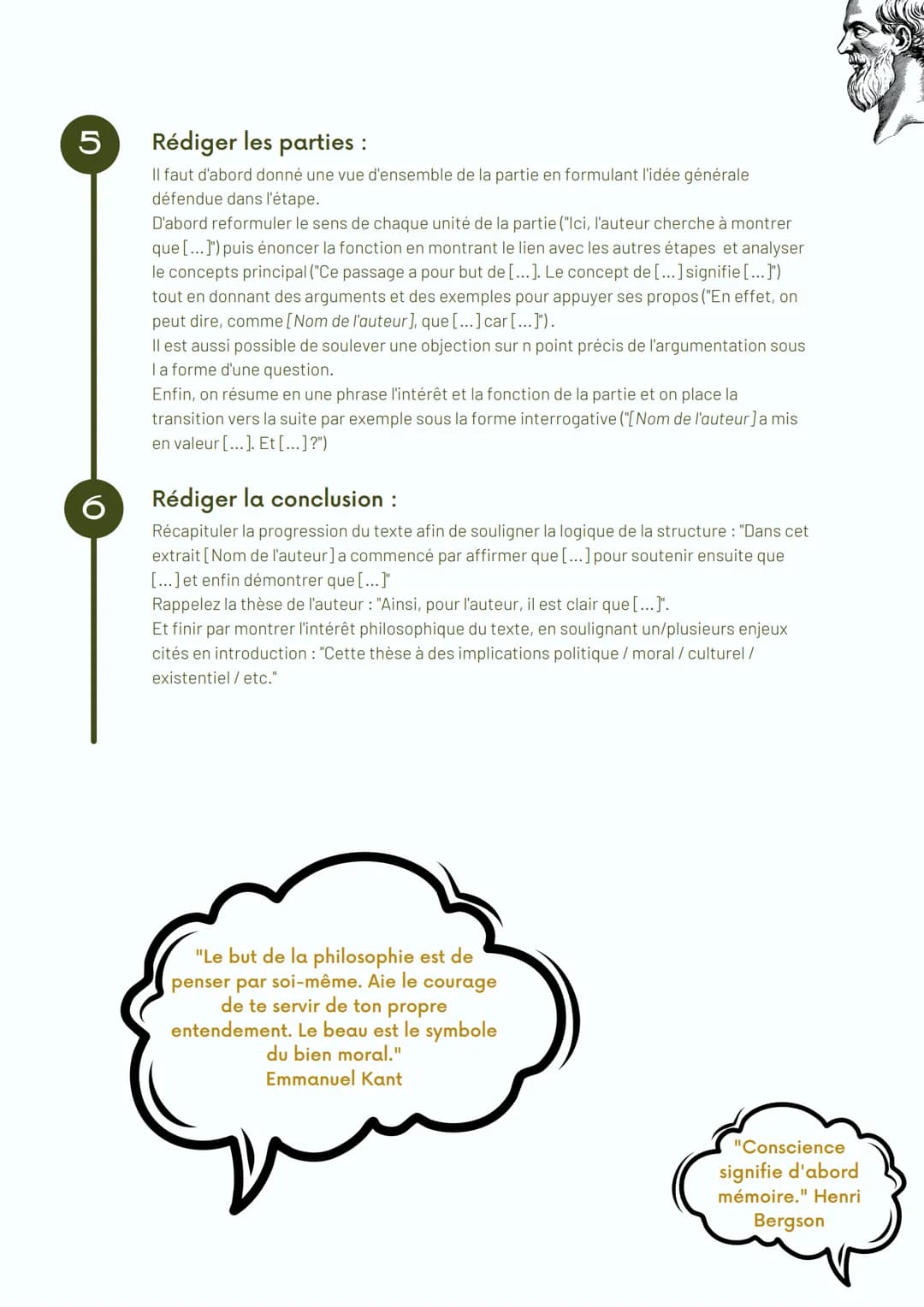 1
2
3
4
Méthode analyse de texte
Identifier la structure du texte :
Repérer les mots clés, les concepts : un terme général qui regroupe des 